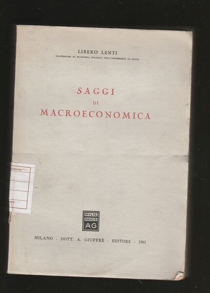 Saggi di Macroeconomica.