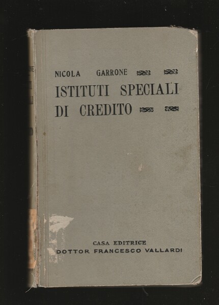 Istituti speciali di Credito.