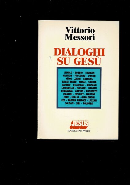 Dialoghi su Gesù.