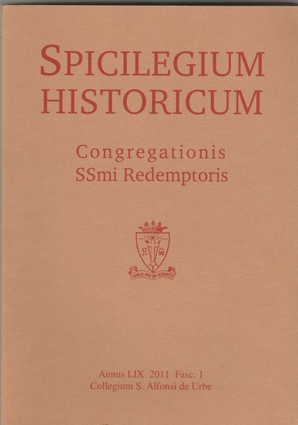 Spicilegium Historicum. Congregationis Ssmi Redemptoris. Fasc. I
