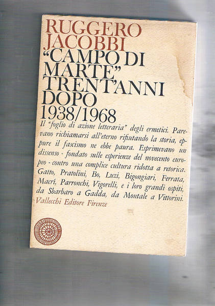 "Campo di Marte" trent'anni dopo, 1938-1968. Monografia sulla rivista.