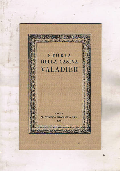 Storia della Casina Valadier. Estratto.