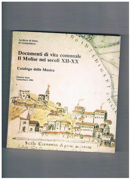 Documenti di vita comunale: il Molise nei secoli XII-XX. Catalogo …