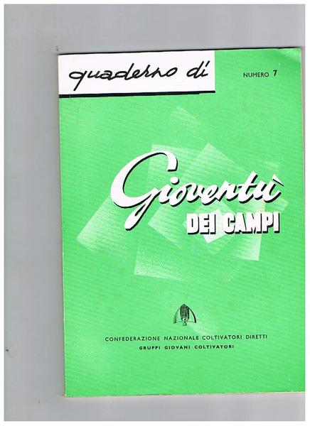 I giovani coltivatori e la programmazione. Dagli Atti del VII …