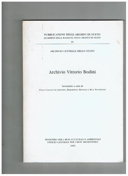 Archivio Vittorio Bodini.