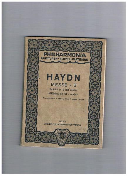 Messe in B; messe en Si b majeur; mass in …