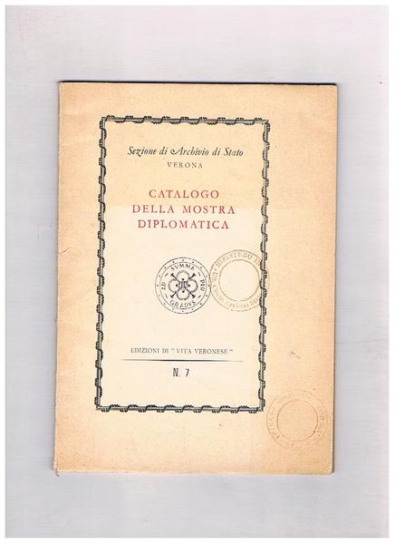 Catalogo della mostra diplomatica.