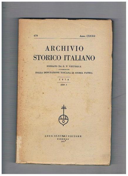 Archivio storico italiano, trimestrale fondato da G. P. Viesseux. Anno …