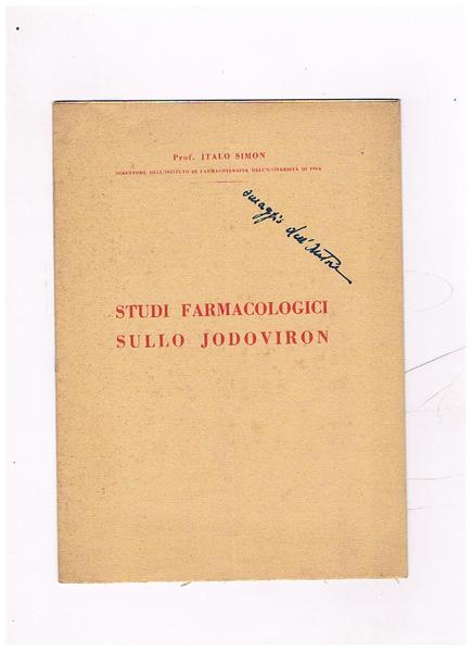 Studi farmacologici sullo jodoviron.