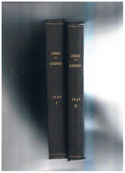 Giornale degli economisti e annali di economia. Disponiamo dell'annata 1949.