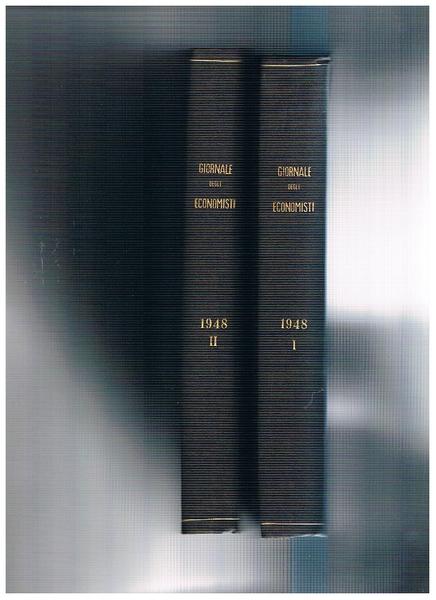 Giornale degli economisti e annali di economia. Disponiamo dell'annata 1948.