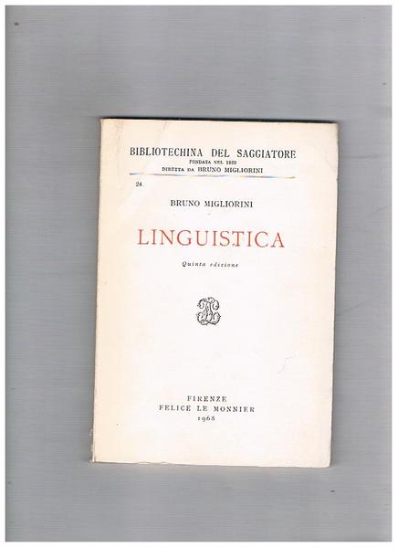 Linguistica. Quinta edizione.
