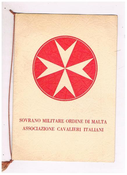 Calendario del 1967 del Sovrano Ordine di Malta, Associazione cavalieri …