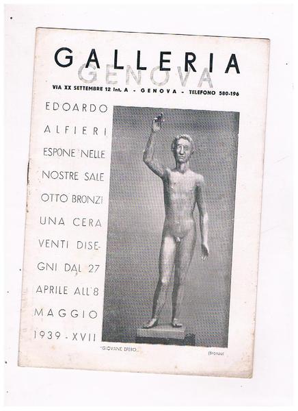Edoardo Alfieri espone nelle nostre sale 8 bronzi una cera, …