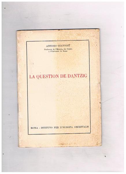 La question de Dantzig.