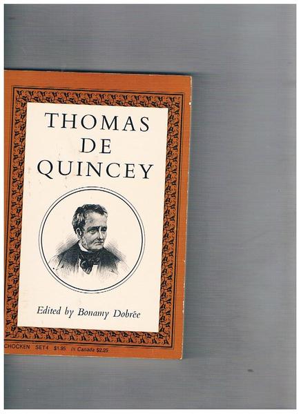 Thomas de Quincey.