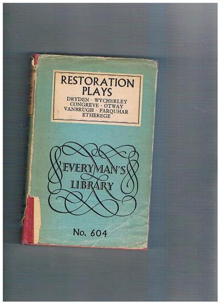 Restoration plays.