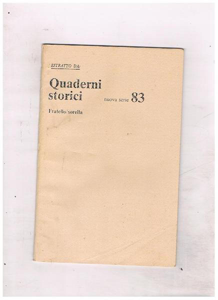 Una lettera a settimana, Geronima Verelli Malatesta al signor fratello …