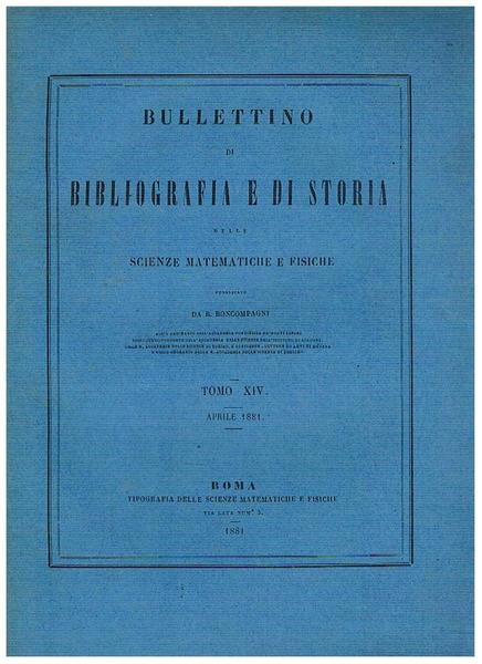 Supplement à la Bibliographie de Gergonne; sull'ottica degli arabi di …