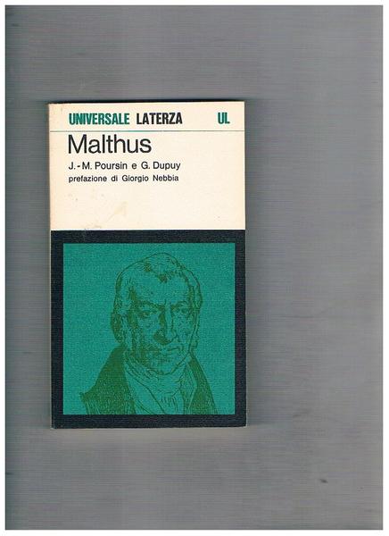 Malthus. Prefazione di Giorgio Nebbia.