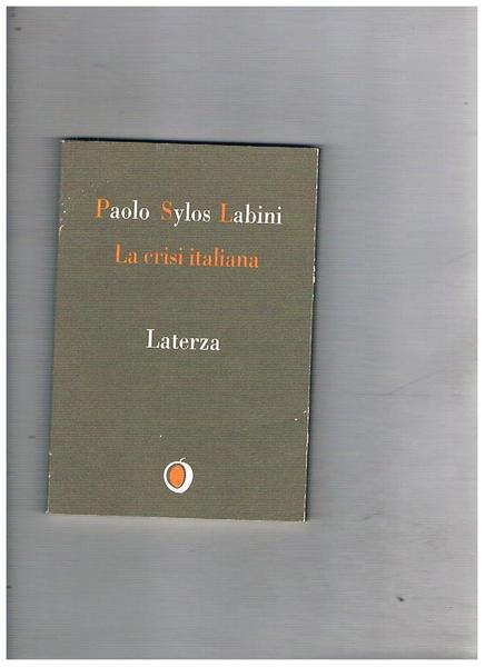 La crisi italiana.
