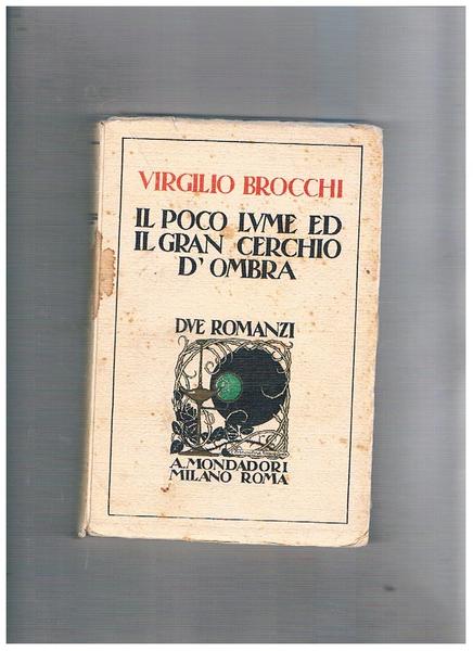 Il poco lume ed il grand cerchio d'ombra. Prima edizione.