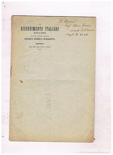 Nuove lettere di Giuseppe Mazzini. Estratto.