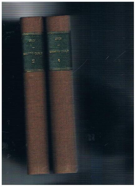 Istituzioni di diritto civile. Vol. I-II. Ristampa della seconda edizione.