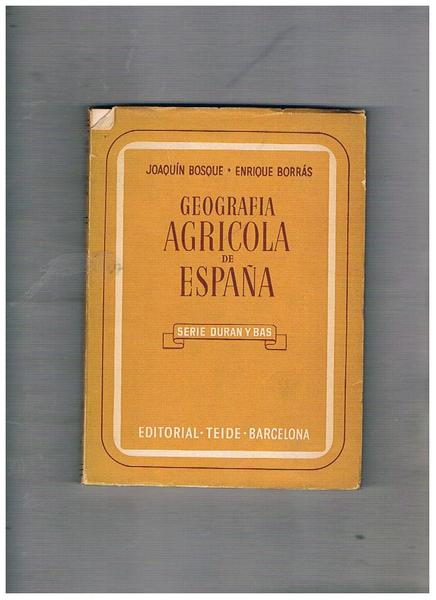 Geografia agricola de Espana.