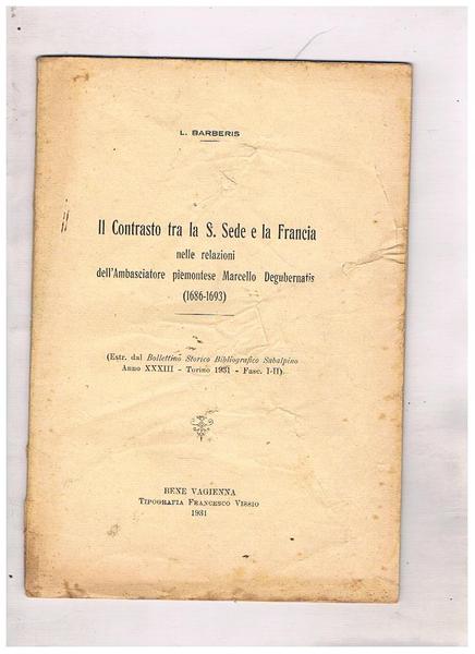 Il contrasto tra S. Sede e la Francia nelle relazioni …