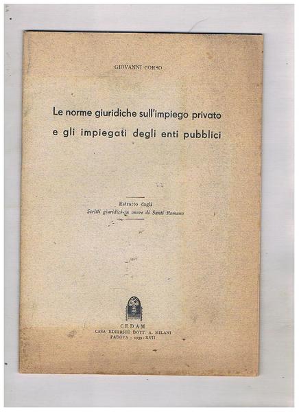 Le norme giuridiche sull'impiego privato e gli impiegati degli anti …
