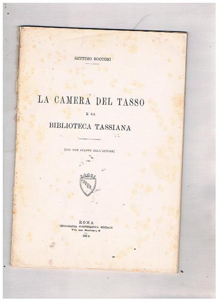 La camera del Tasso e la biblioteca tassiana (con 2 …