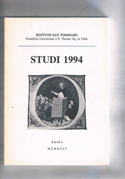 Istituto San Tommaso Studi (nuova serie - 1). Attualità e …