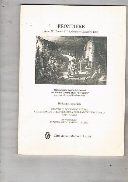 Frontiere, bollettino semestrale del Centro di Documentazione sulla Storia e …