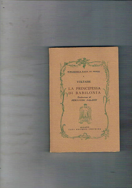 La Principessa di Babilonia, racconto. Introduzione e traduzione di Fernando …