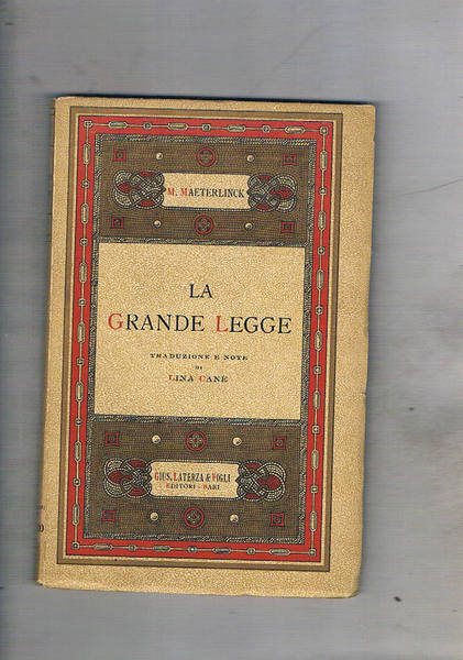 La grande legge. Traduzione e note di Lina Canè.