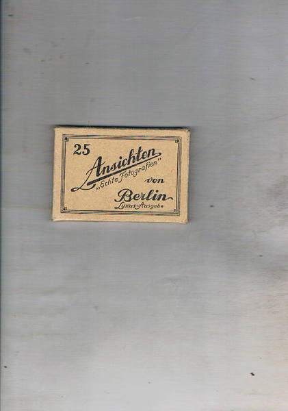 25 Ansichten "Echte Fotografien" von Berlin Luxus Ausgaben.