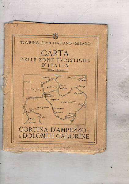 Carta delle zone turistiche d'Italia: Cortina d'Ampezzo e le Dolomiti …