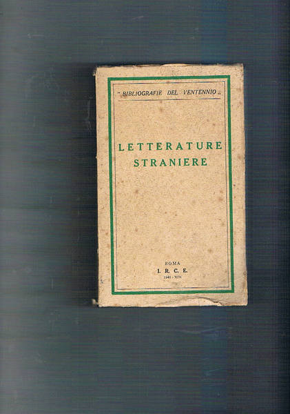 Letterature straniere.