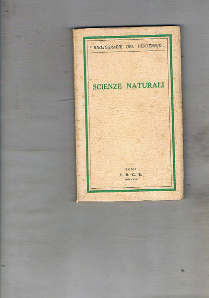 Scienze naturali.