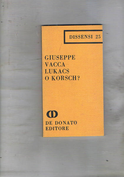 Lukacs o Korsch?