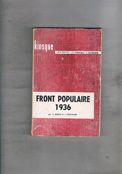 Front populaire 1936.