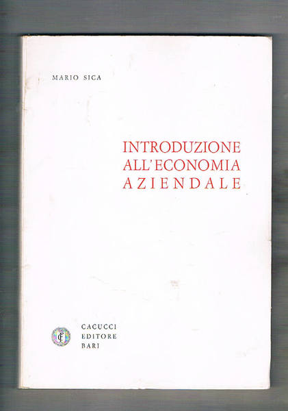 Introduzione all'economia aziendale. Testo universitario.
