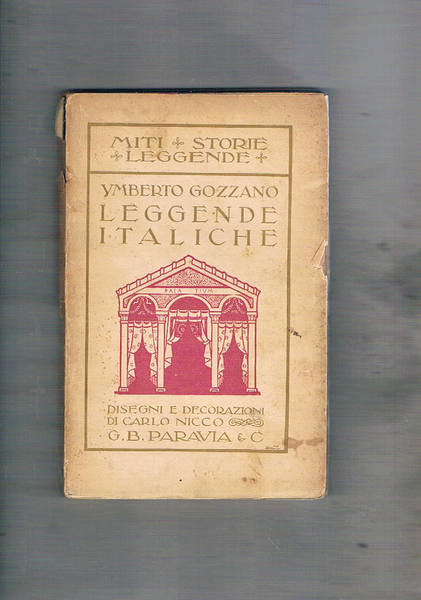 Leggende italiche. Disegni di Carlo Nicco.