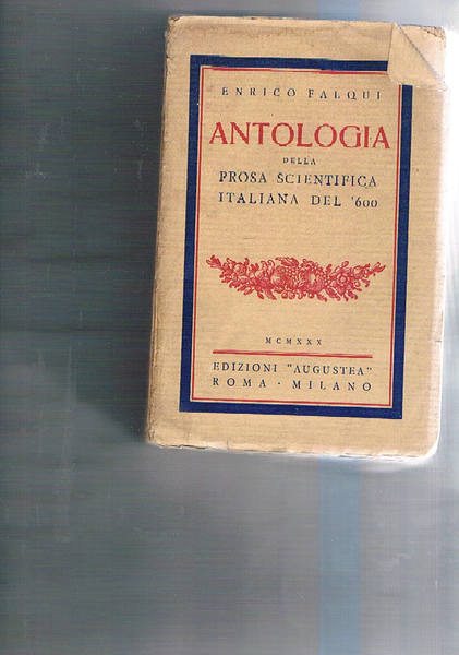 Antologia della prosa scientifica italiana del '600.
