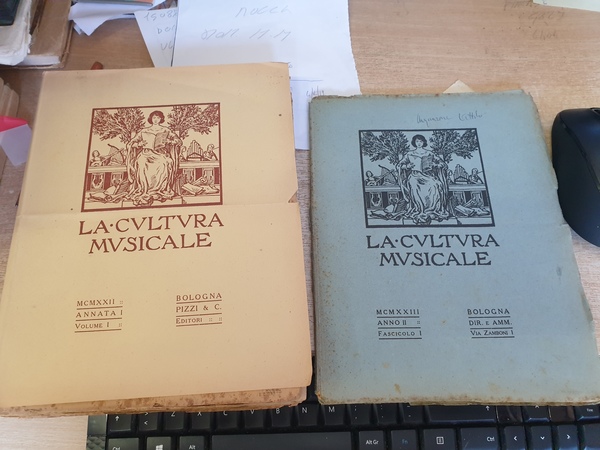 La cultura musicale, rivista bimestrale Disponiamo della prima annata 1922 …