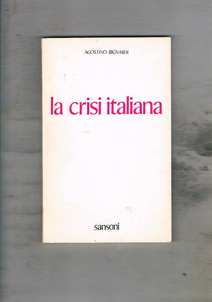 La crisi italiana.