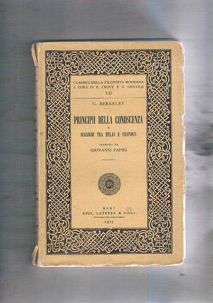 Trattato dei principii della conoscenza umana e tre dialoghi tra …
