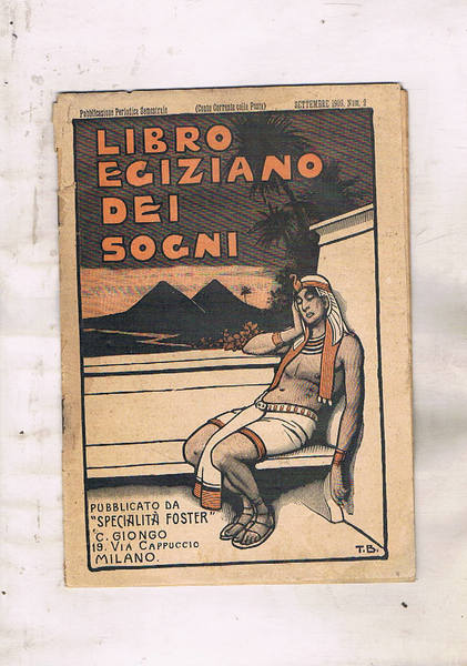 Libro egiziano dei sogni, in realtà il fascicolo contiene una …