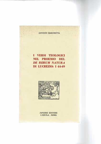 I versi teologici nel proemio del De Rerum Natura di …